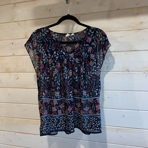 Gap | Sheer Floral Top